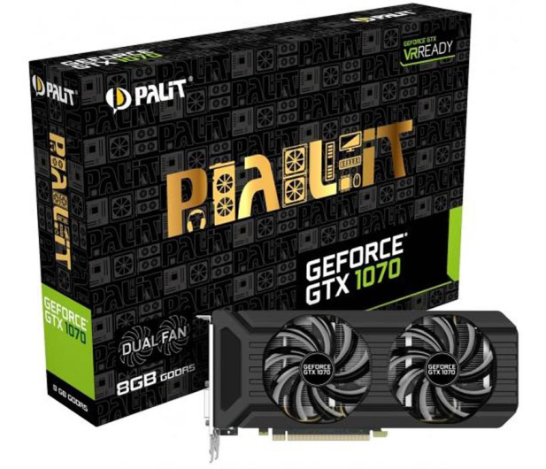 Palit GeForce GTX 1070 Dual Fan 8GB GDDR5 - 374693 - zdjęcie